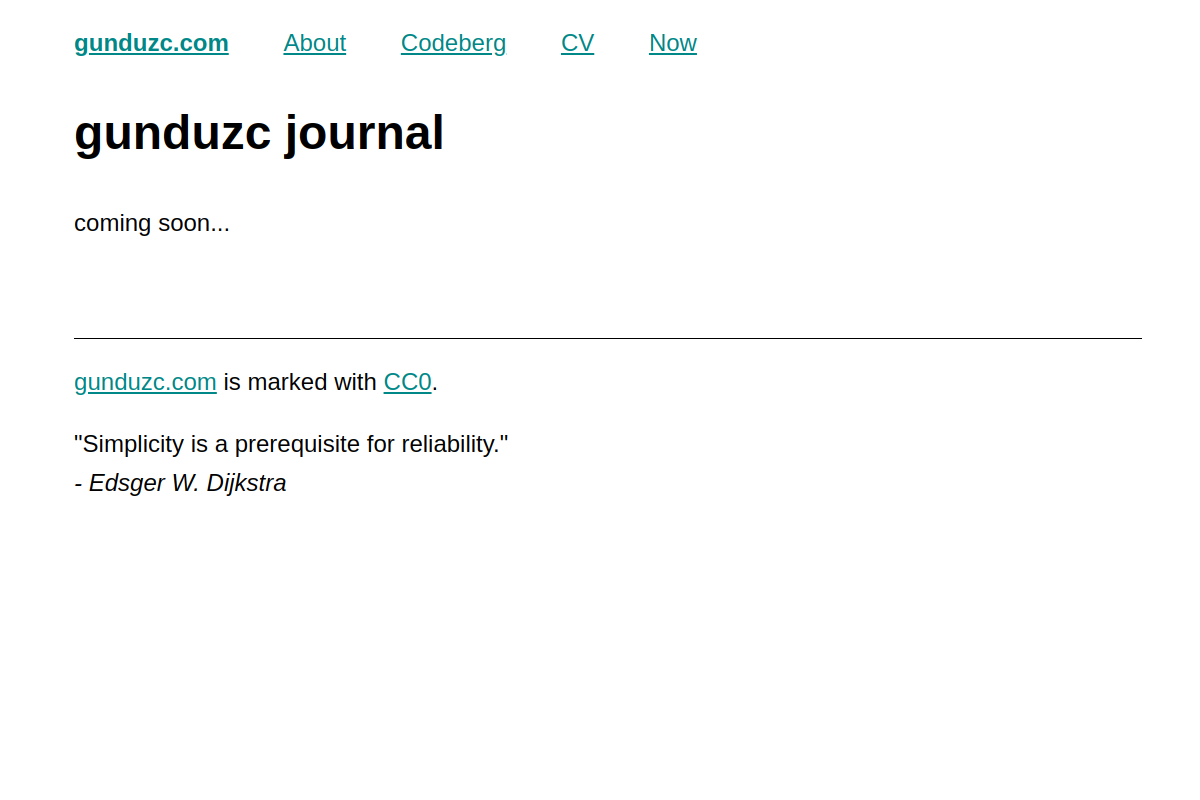 gunduzc.com screenshot