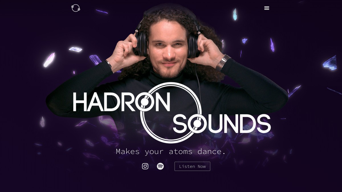Screenshot of hadronsounds.com