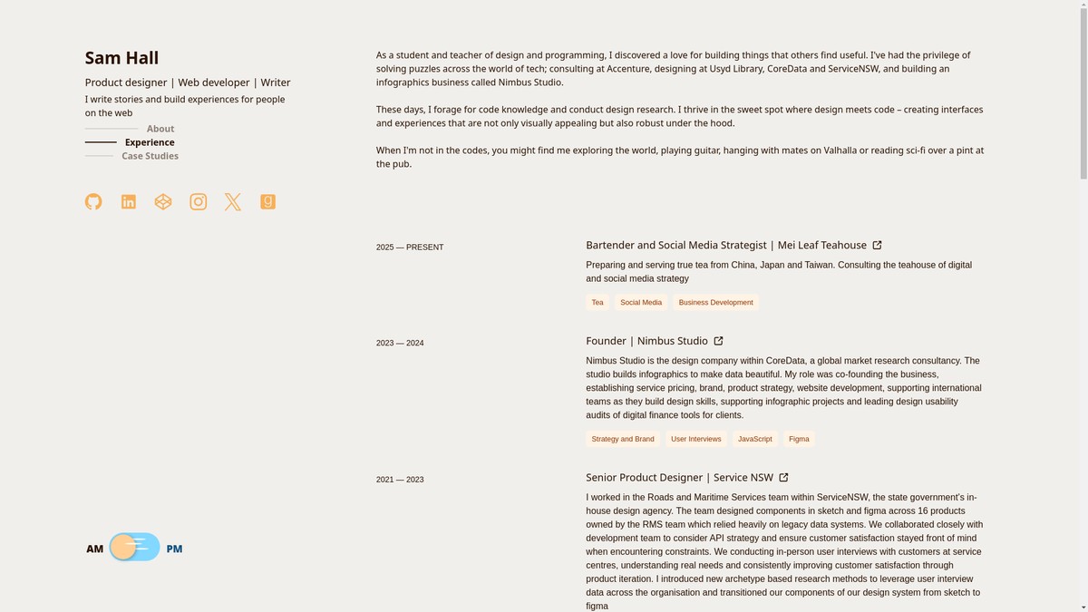 hamsall.blog screenshot