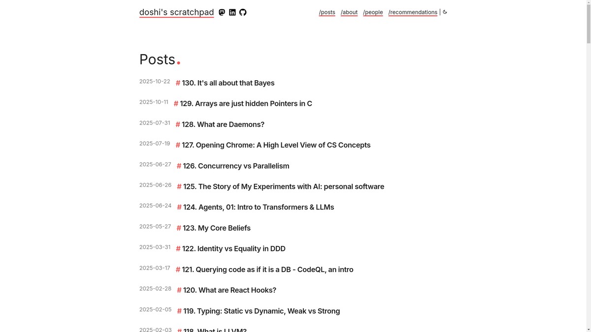 harsh-doshii.github.io screenshot