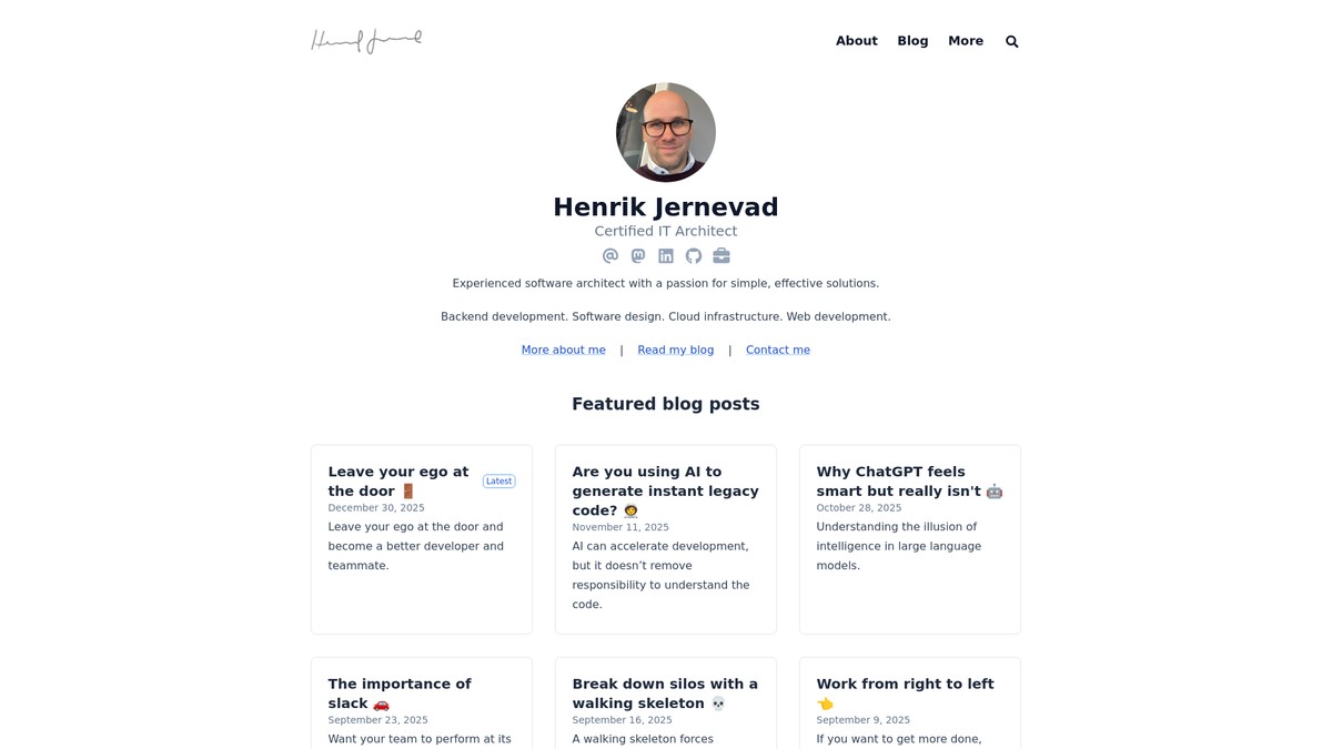 Screenshot of henko.net