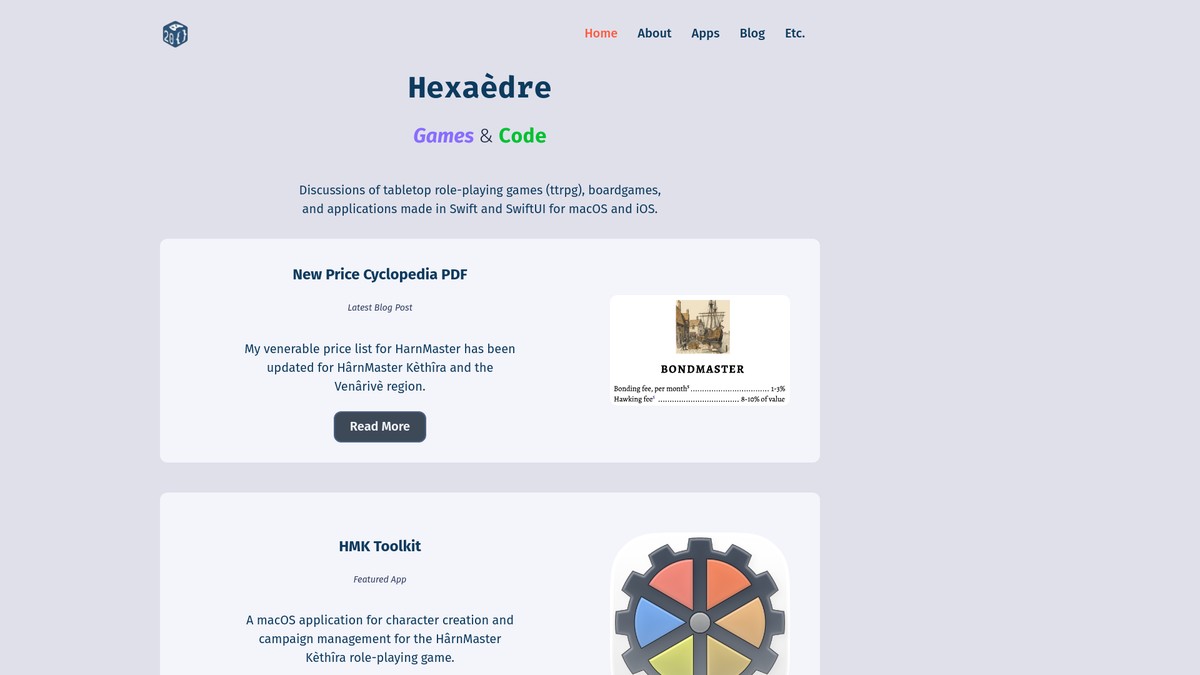 hexaedre.com screenshot