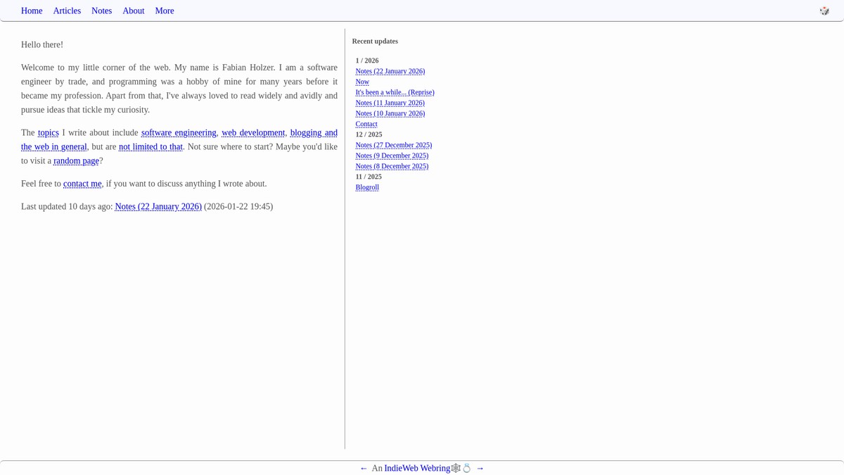 holzer.online screenshot