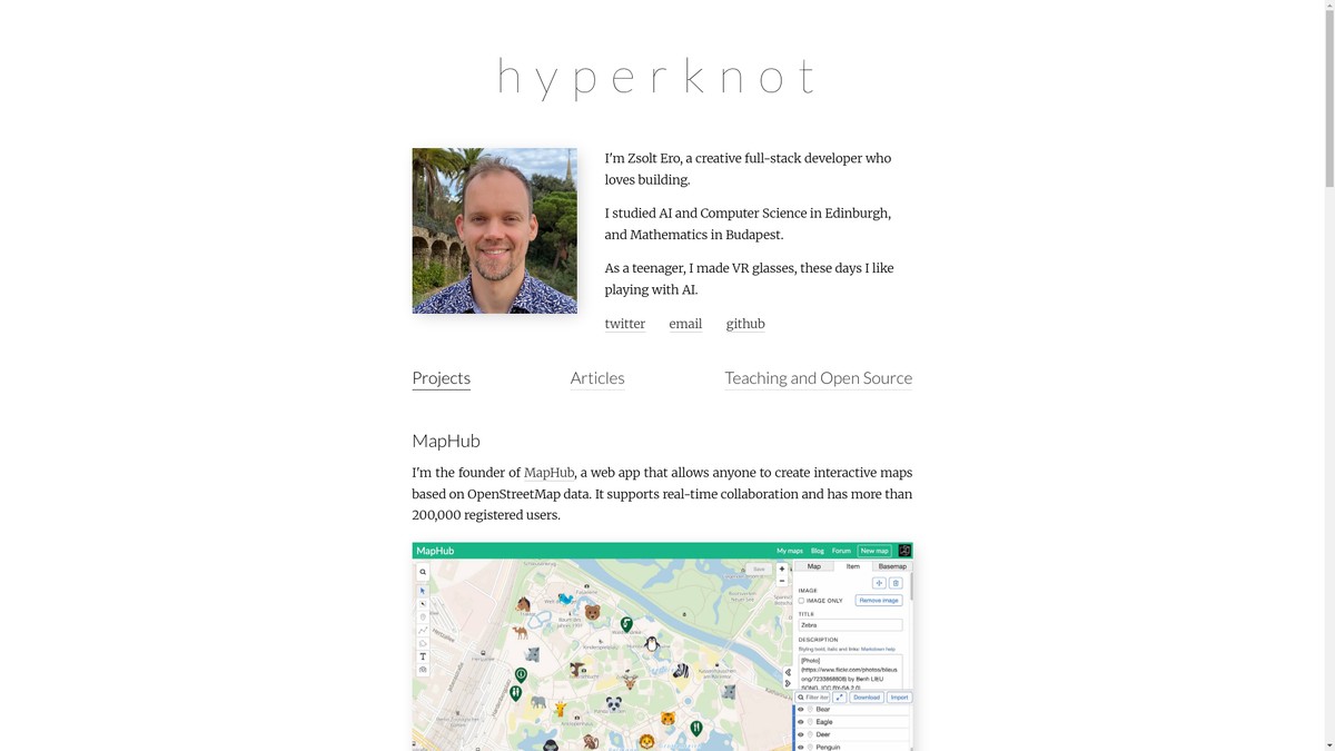 hyperknot.com screenshot