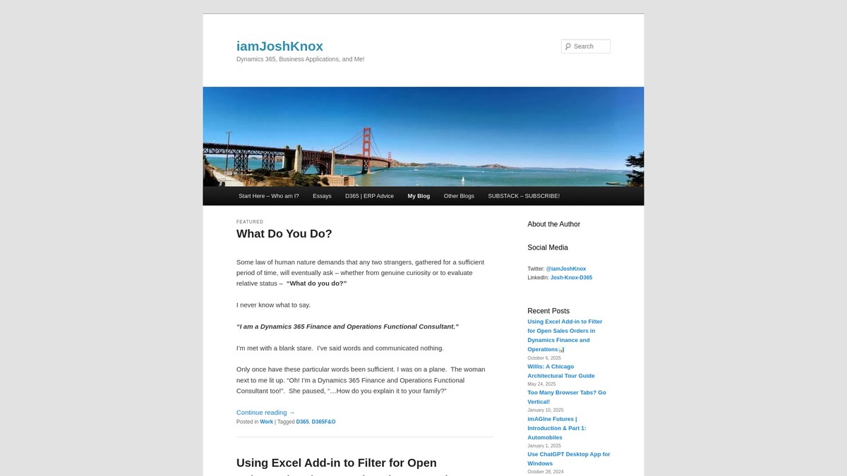iamjoshknox.com screenshot