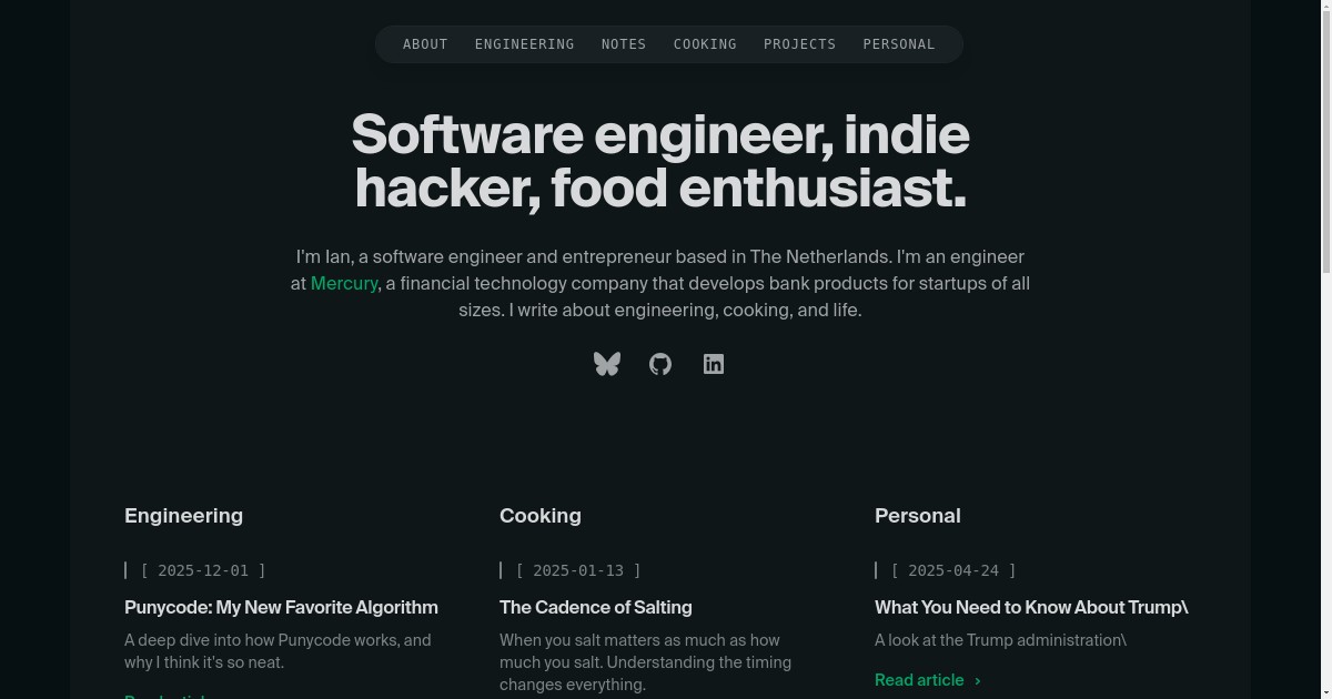 iankduncan.com screenshot