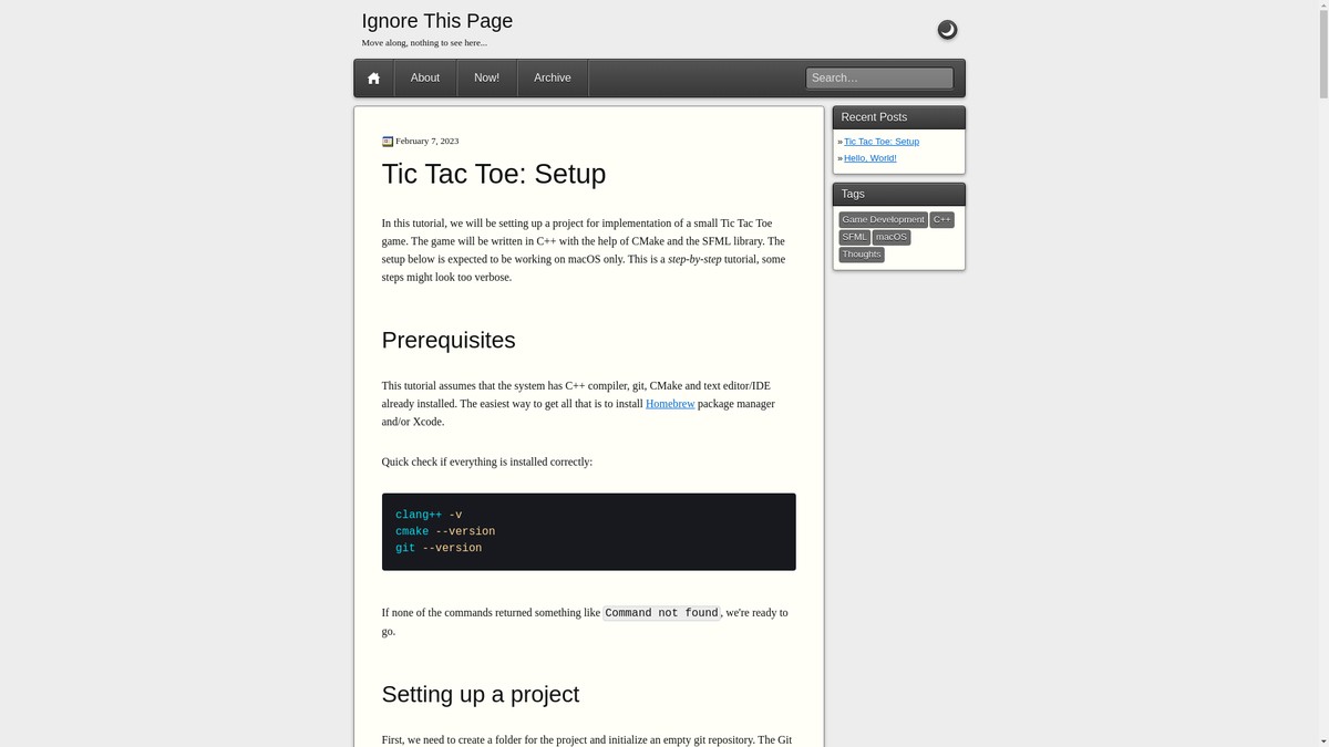 ignorethis.page screenshot