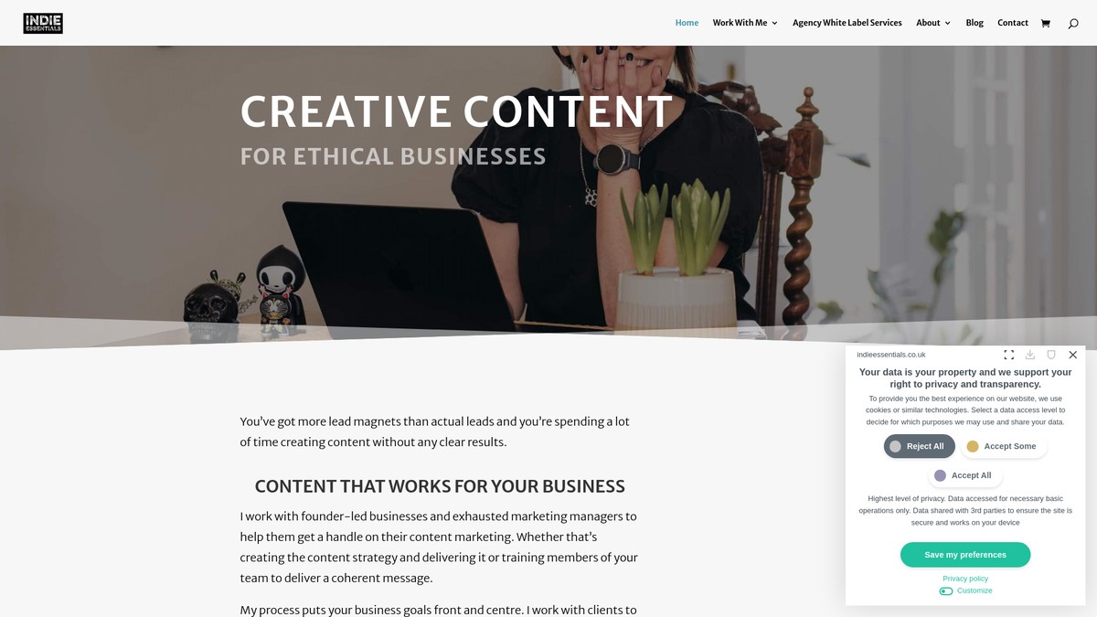indieessentials.co.uk screenshot