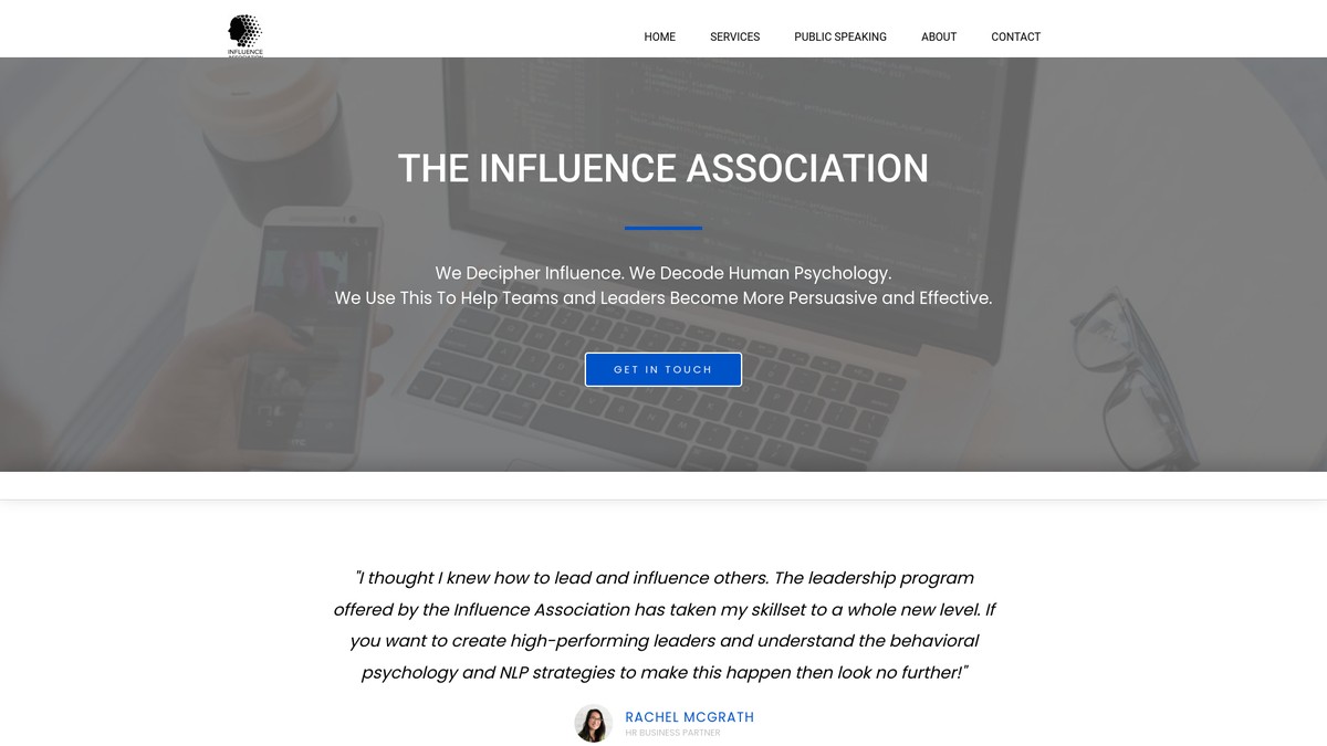 influenceassociation.com screenshot