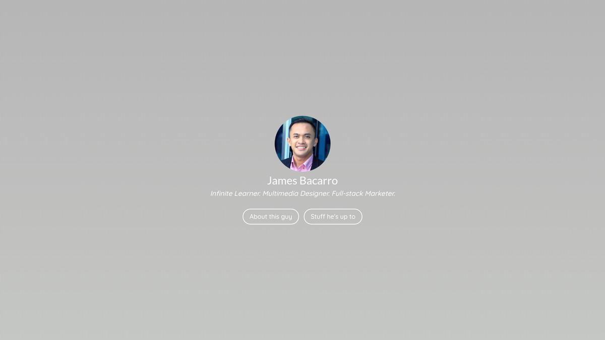 jamesbacarro.com screenshot