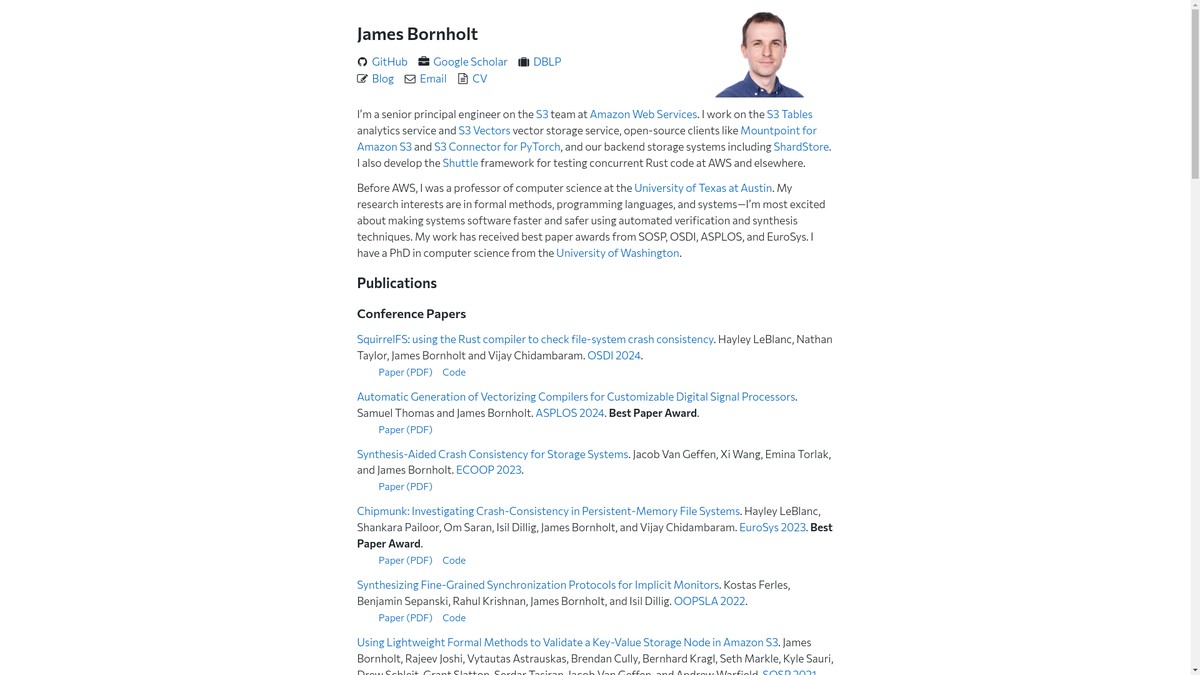 jamesbornholt.com screenshot