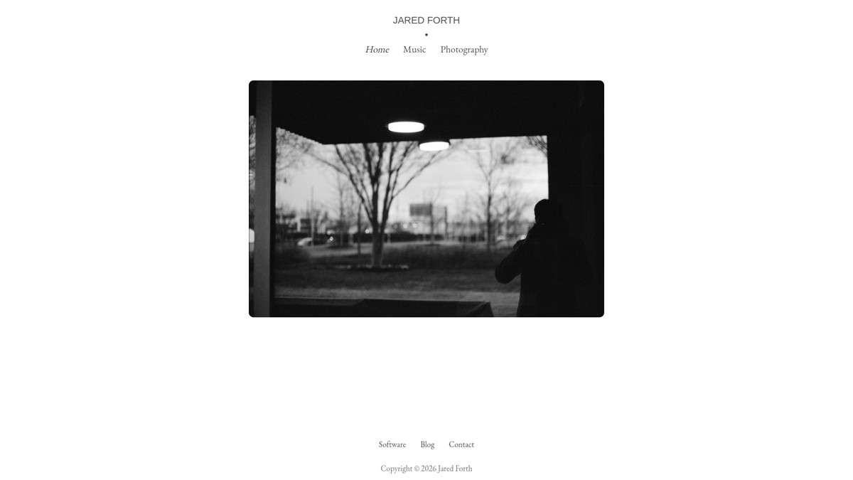 jaredforth.com screenshot