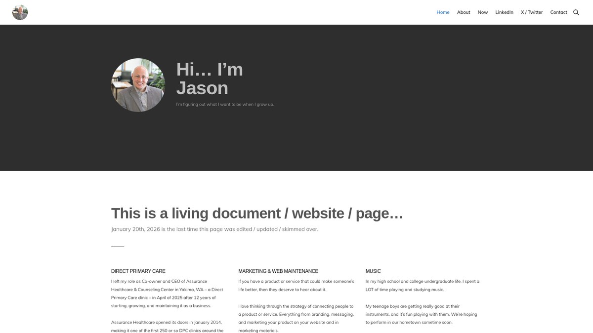 jasonmlarsen.com screenshot