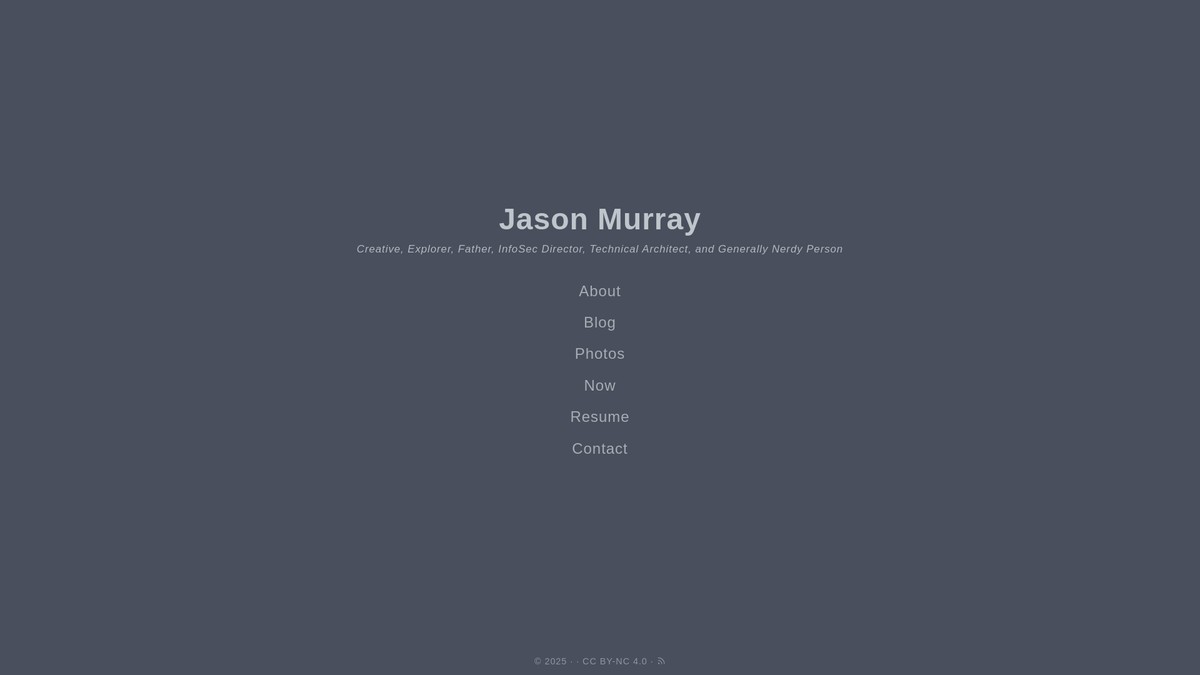 jasonmurray.org screenshot