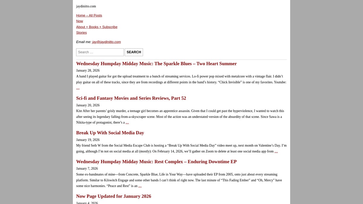 jaydinitto.com screenshot