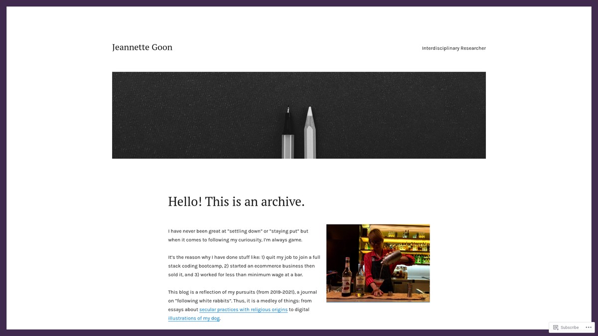 Screenshot of jeannettegoon.wordpress.com