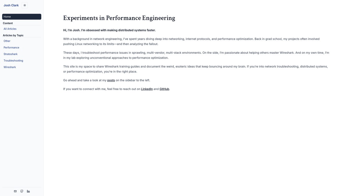 jeclark.net screenshot