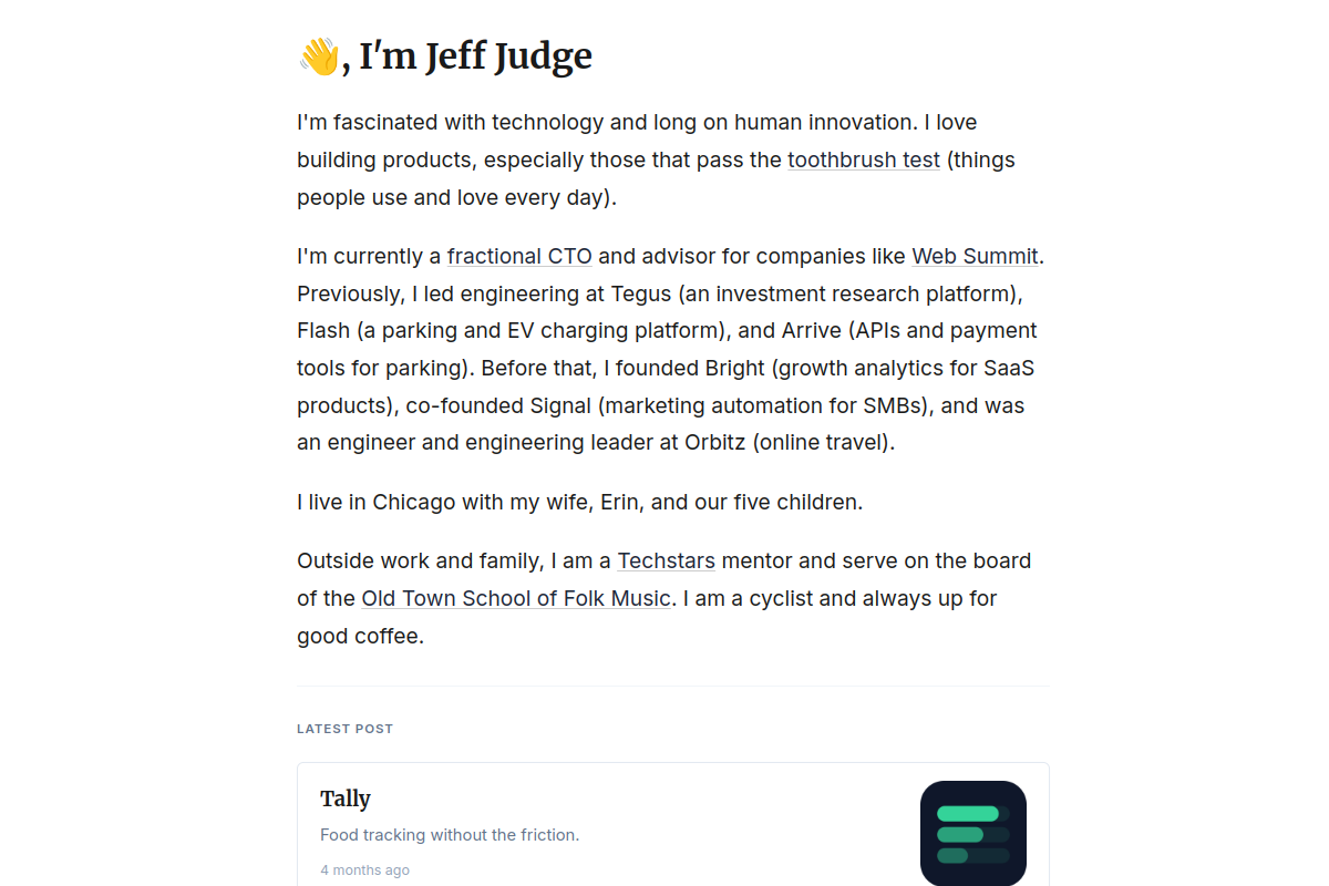 jeffjudge.com screenshot
