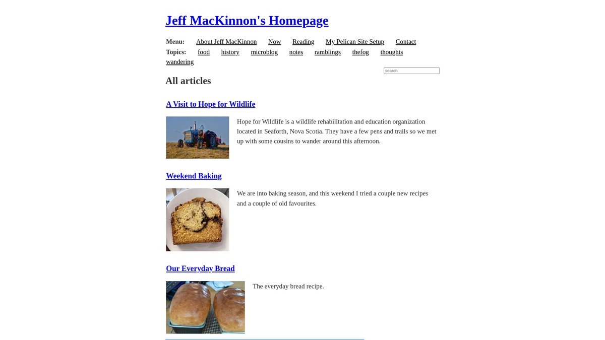 jeffmackinnon.com screenshot