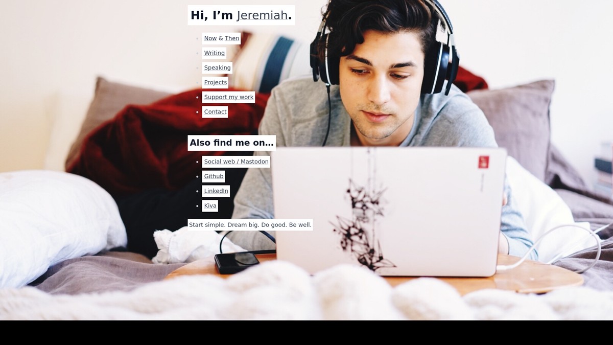 Screenshot of jeremiahlee.com