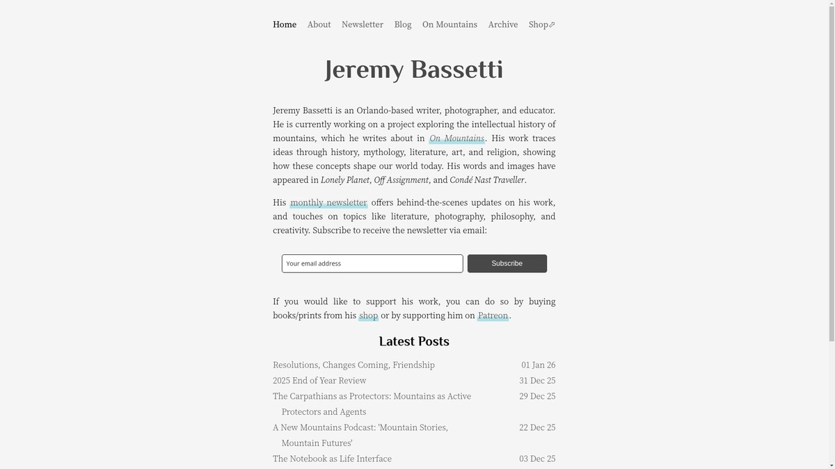 jeremybassetti.com screenshot