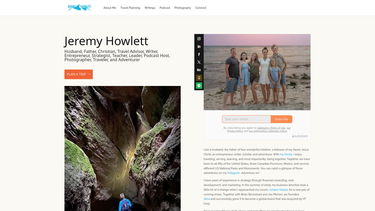 jeremyhowlett.com screenshot