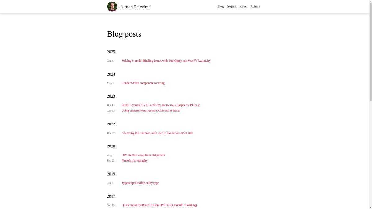 jeroenpelgrims.com screenshot
