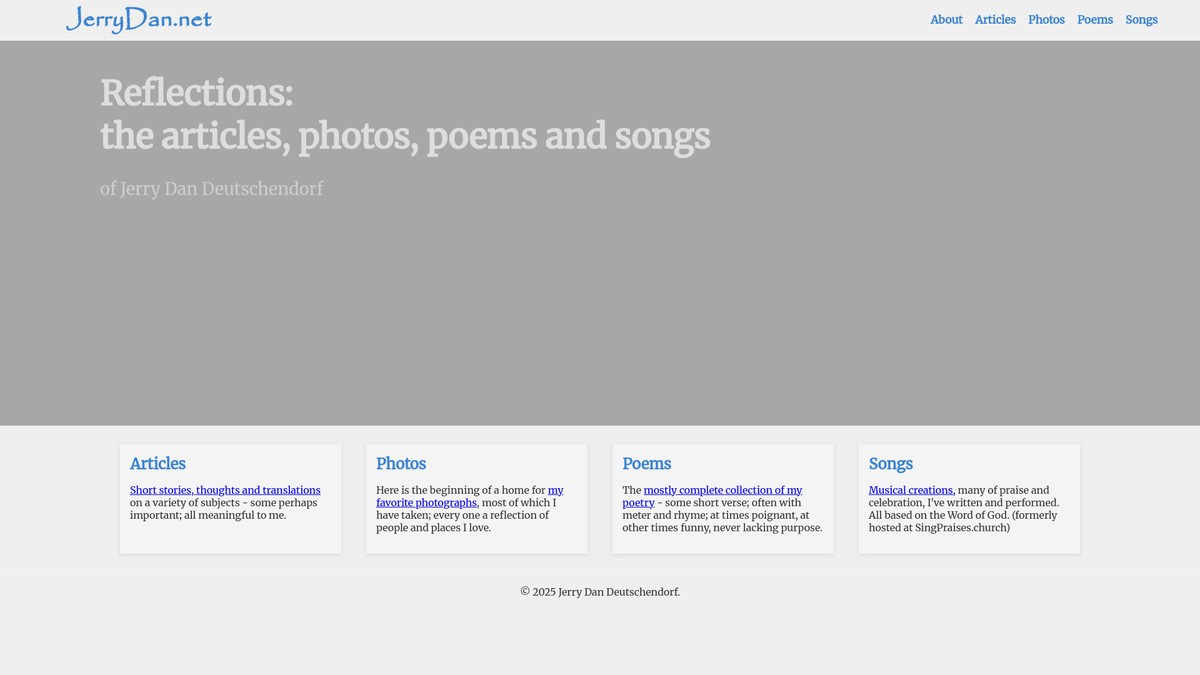 jerrydan.net screenshot