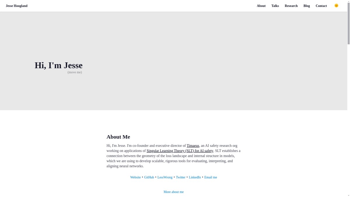 jessehoogland.com screenshot