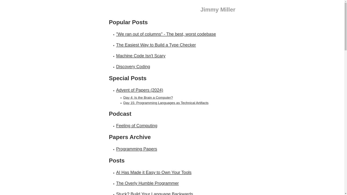 jimmyhmiller.com screenshot
