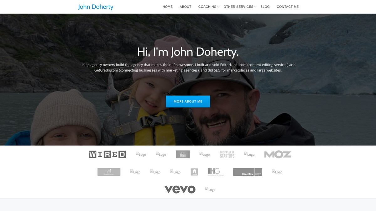 johnfdoherty.com screenshot