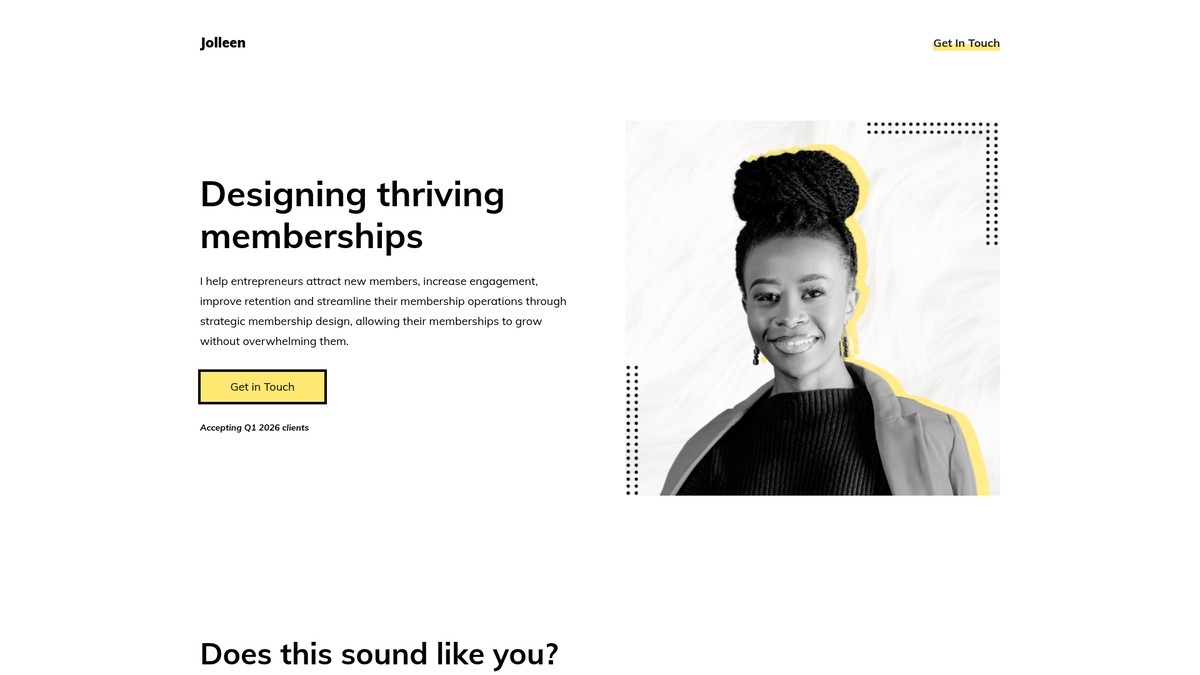 jolleenopula.com screenshot