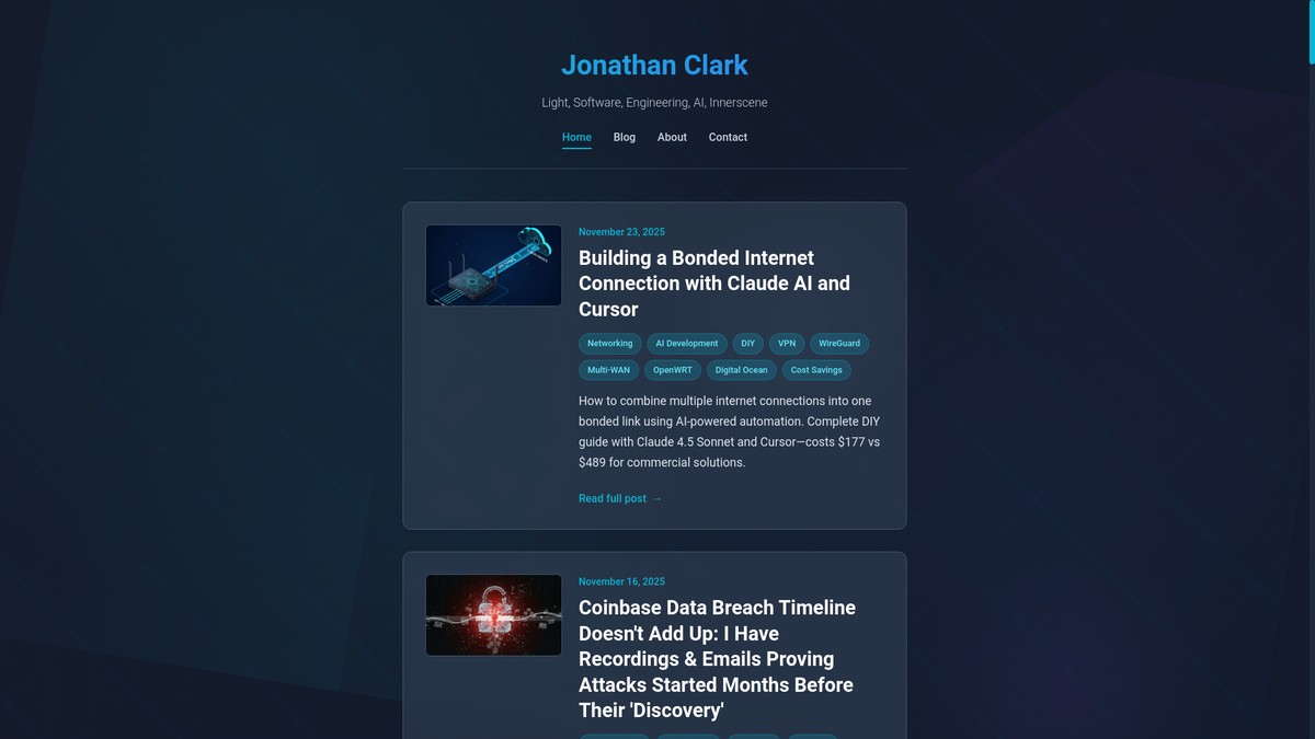 jonathanclark.com screenshot