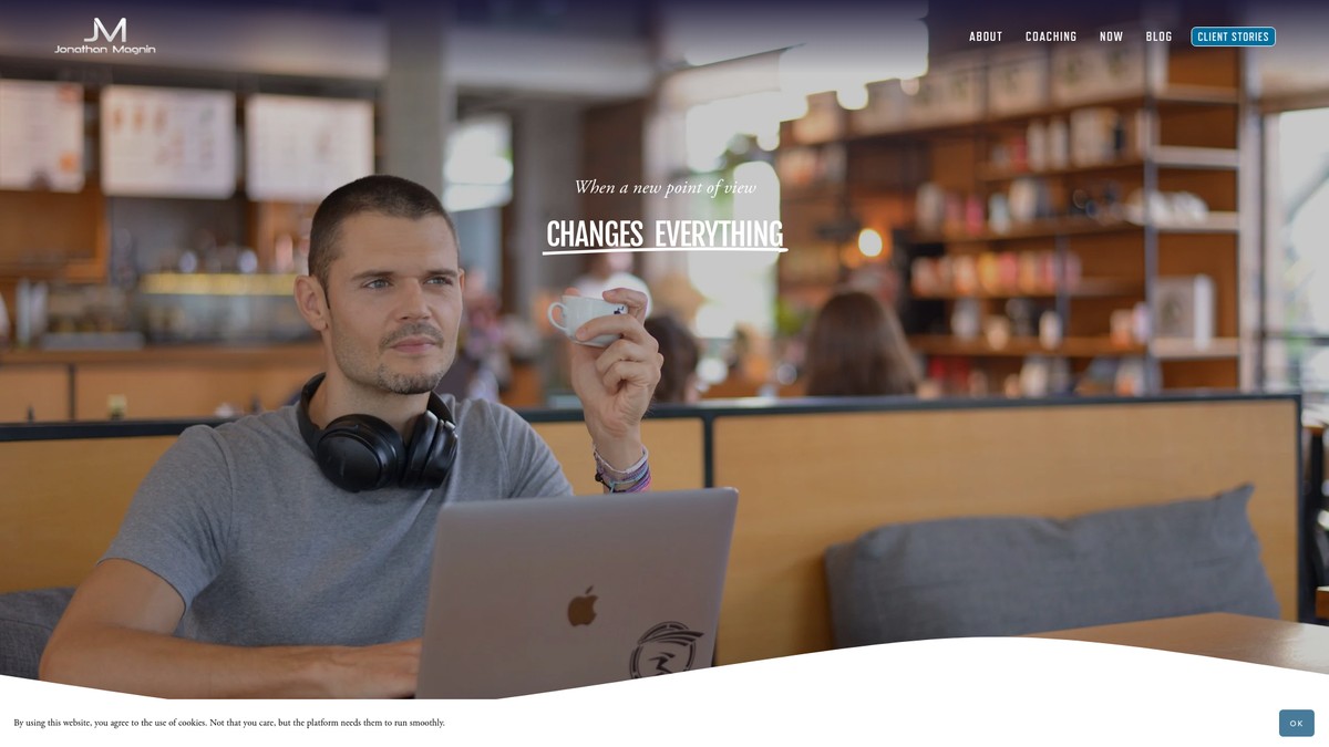 Screenshot of jonathanmagnin.com