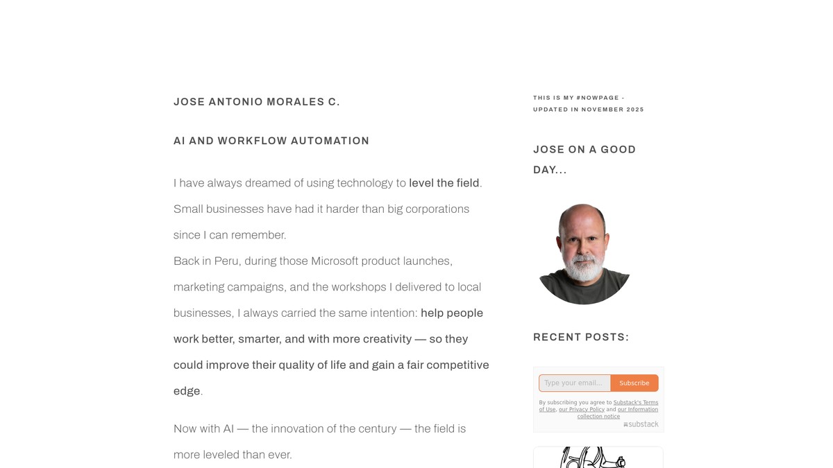 Screenshot of jose.morales.si