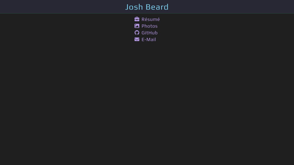 Screenshot of joshbeard.me