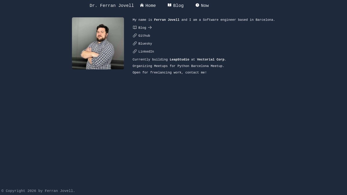 jovell.dev screenshot