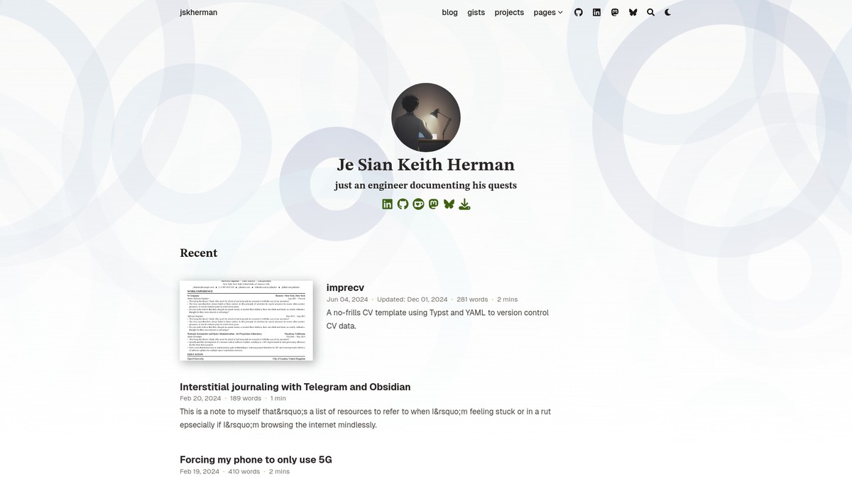 jskherman.com screenshot