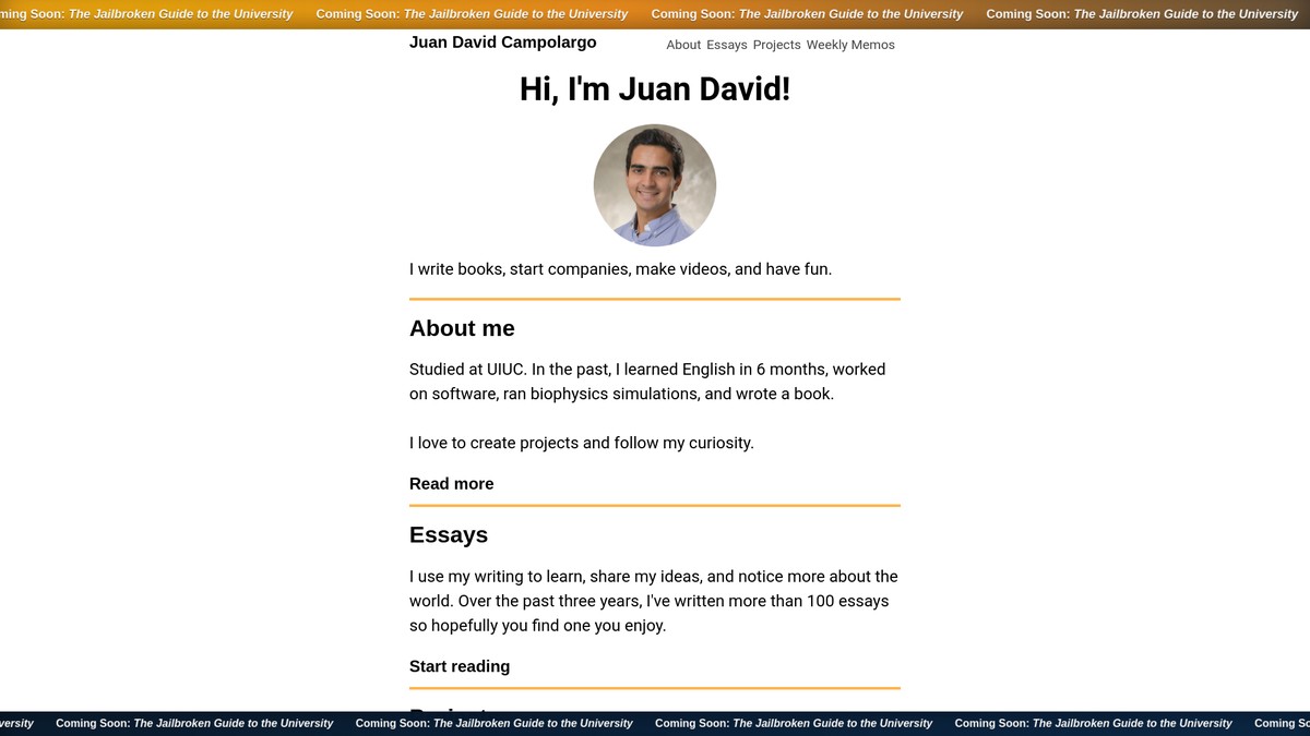 juandavidcampolargo.com screenshot