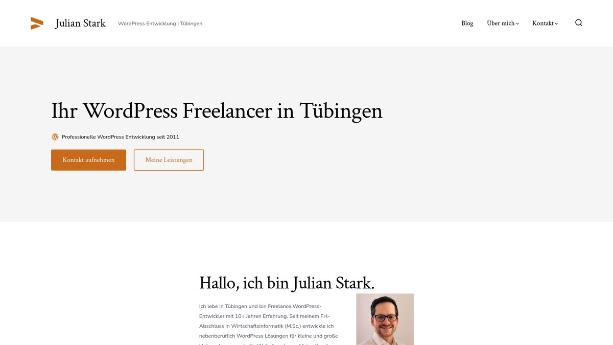 Screenshot of julianstark.de