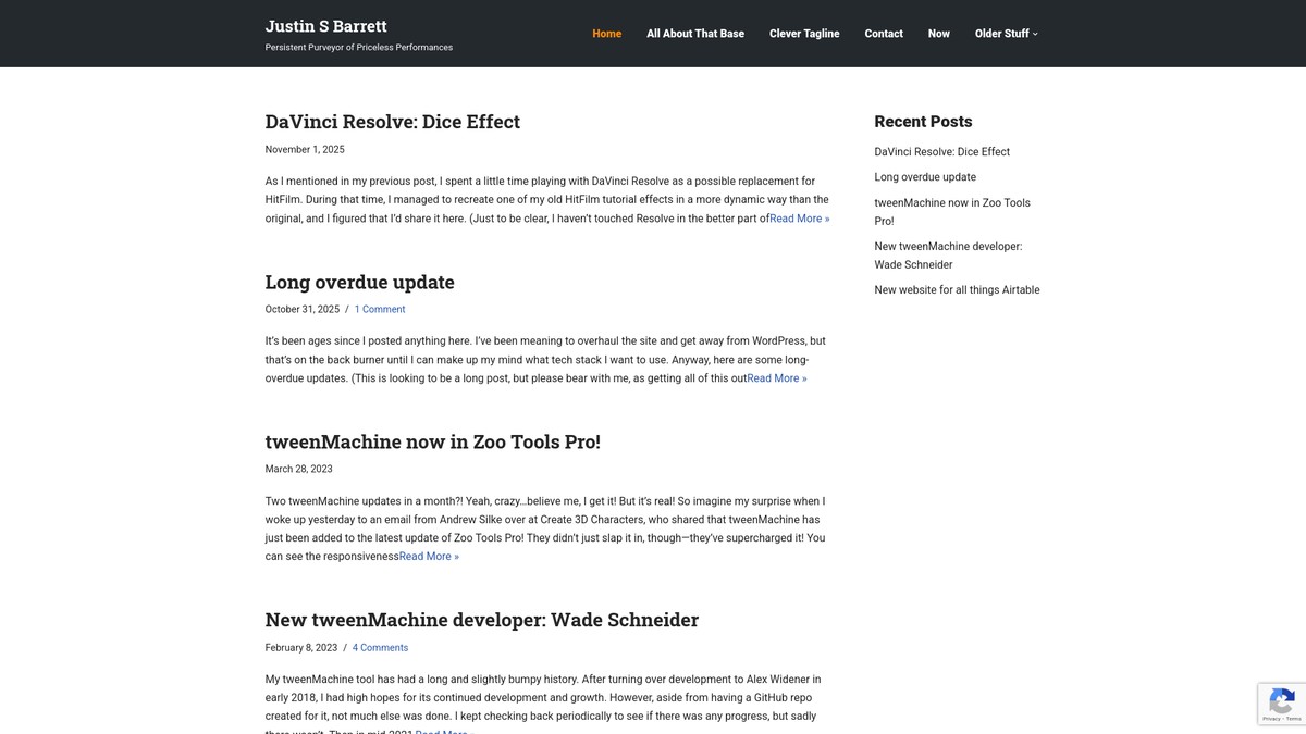 Screenshot of justinsbarrett.com
