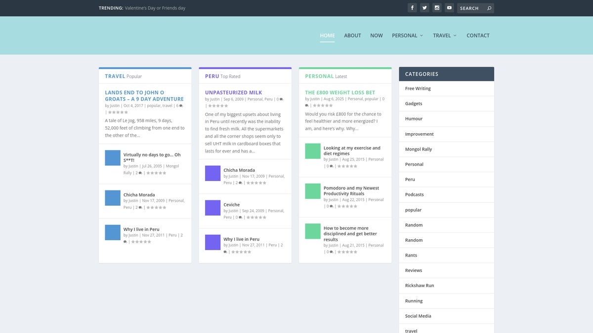 justinwheeler.net screenshot