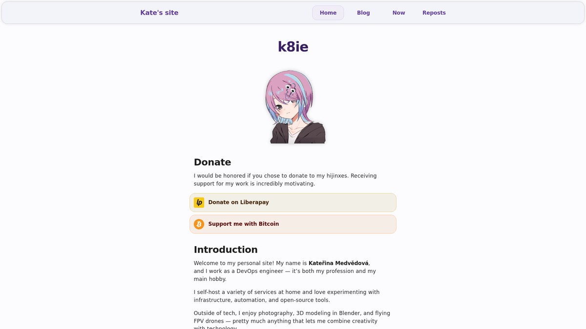 k8ie.one screenshot