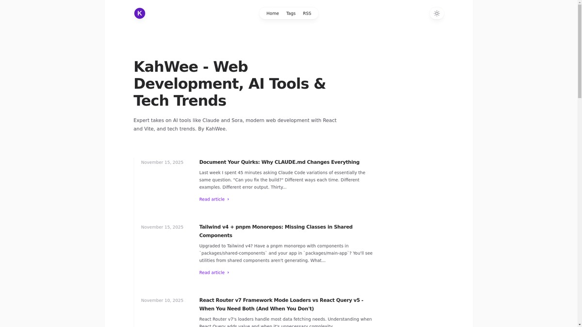 kahwee.com screenshot