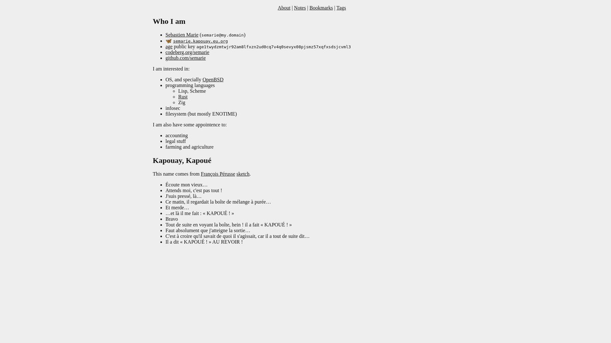 kapouay.eu.org screenshot
