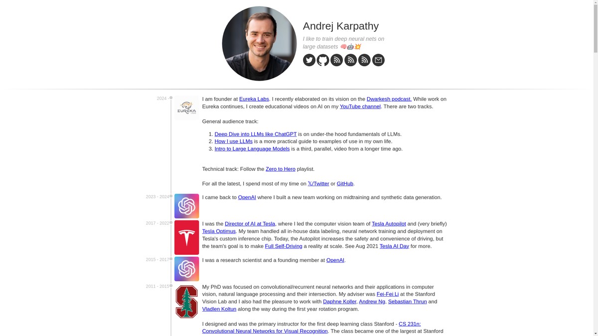 karpathy.ai screenshot