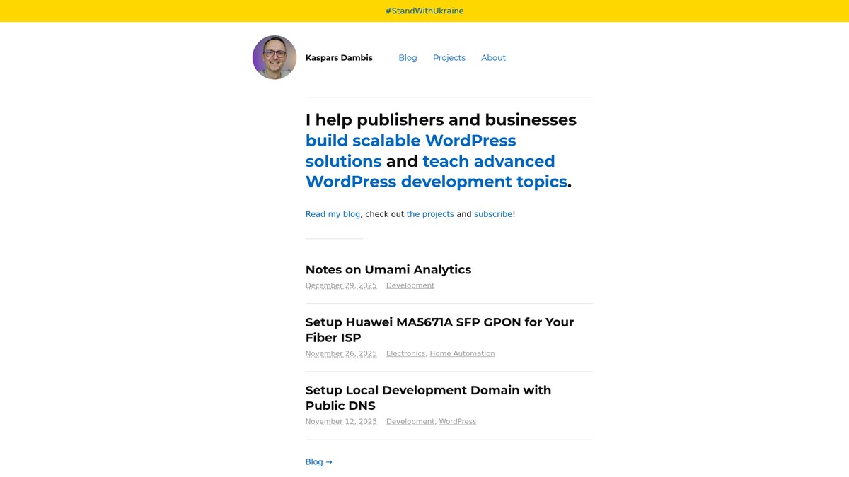 kaspars.net screenshot