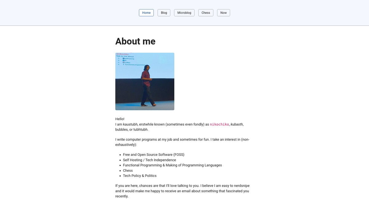 kaustubh.page screenshot
