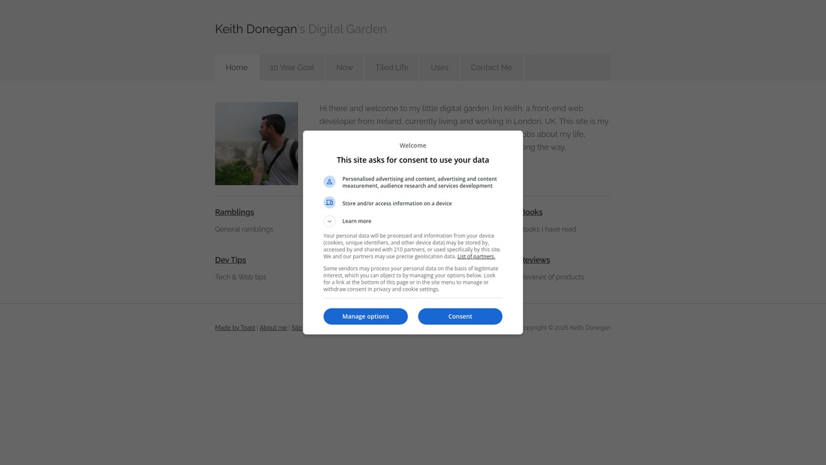keithdonegan.com screenshot