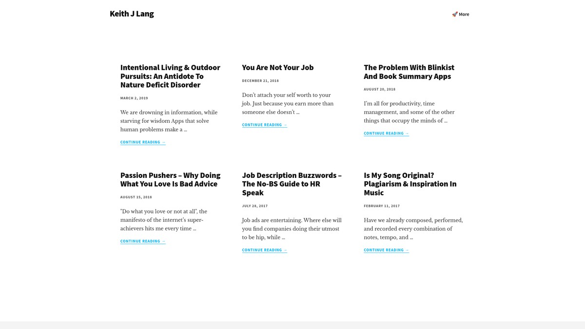 keithjlang.com screenshot